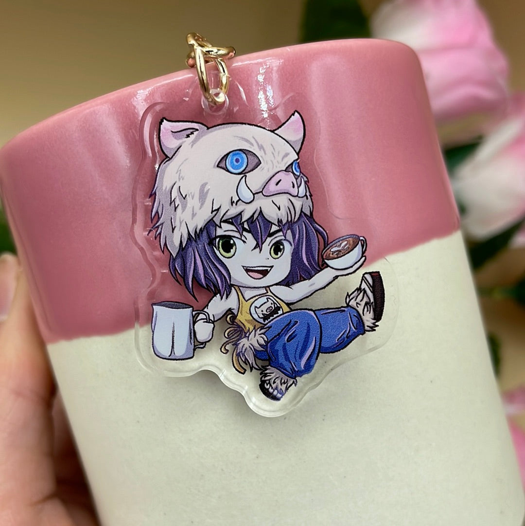 Demon Café Acrylic Keychains (Inspired Art)