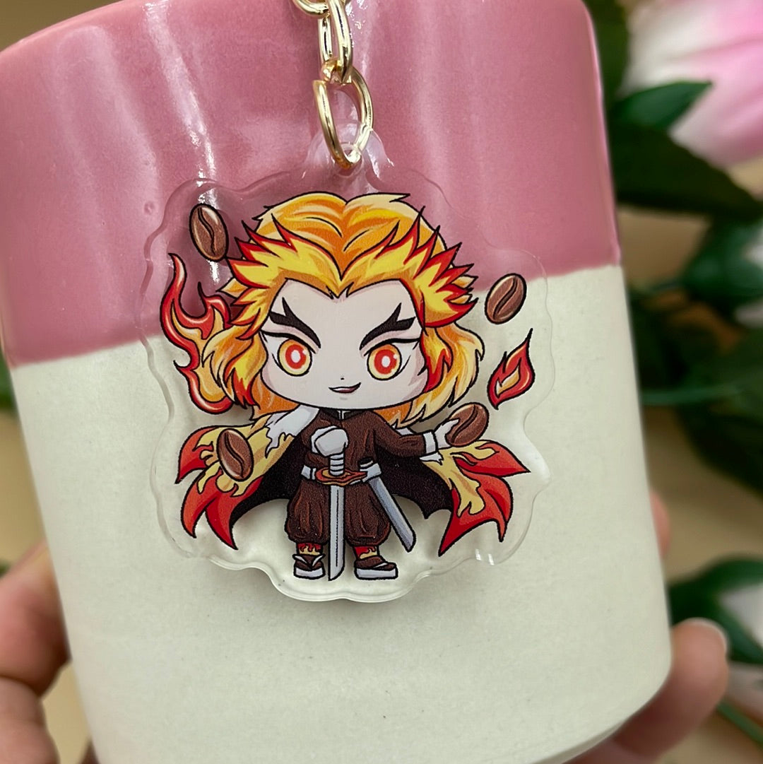 Demon Café Acrylic Keychains (Inspired Art)