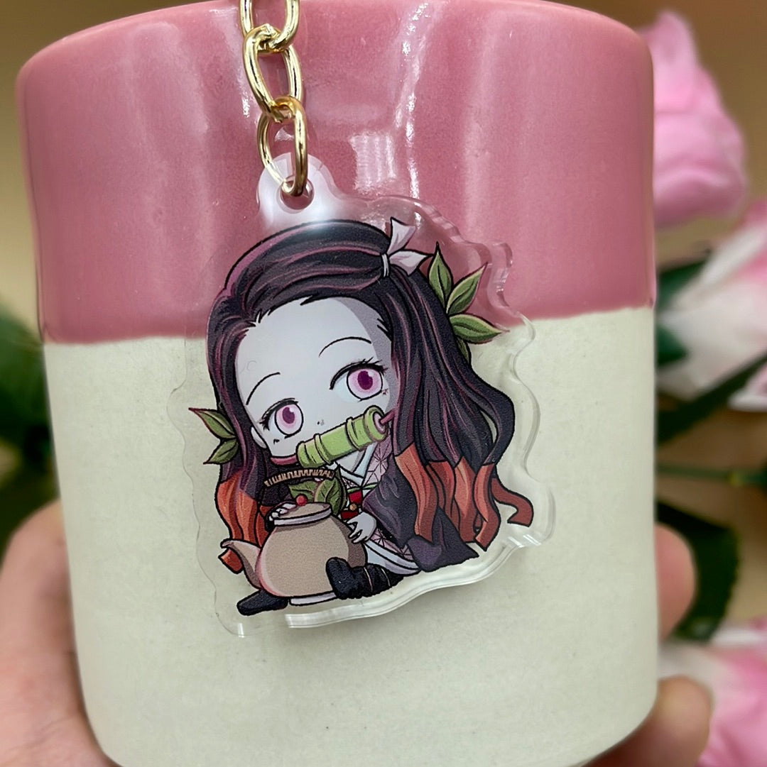 Demon Café Acrylic Keychains (Inspired Art)