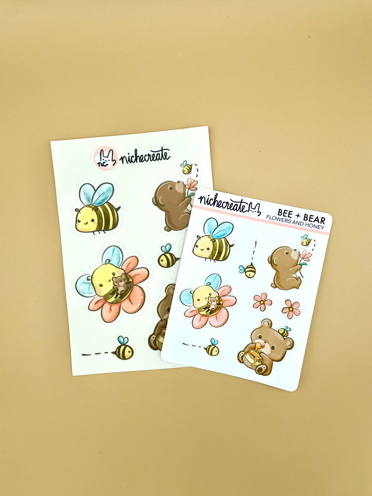 Bee + Bear - Flowers and Honey Planner Sticker Sheet