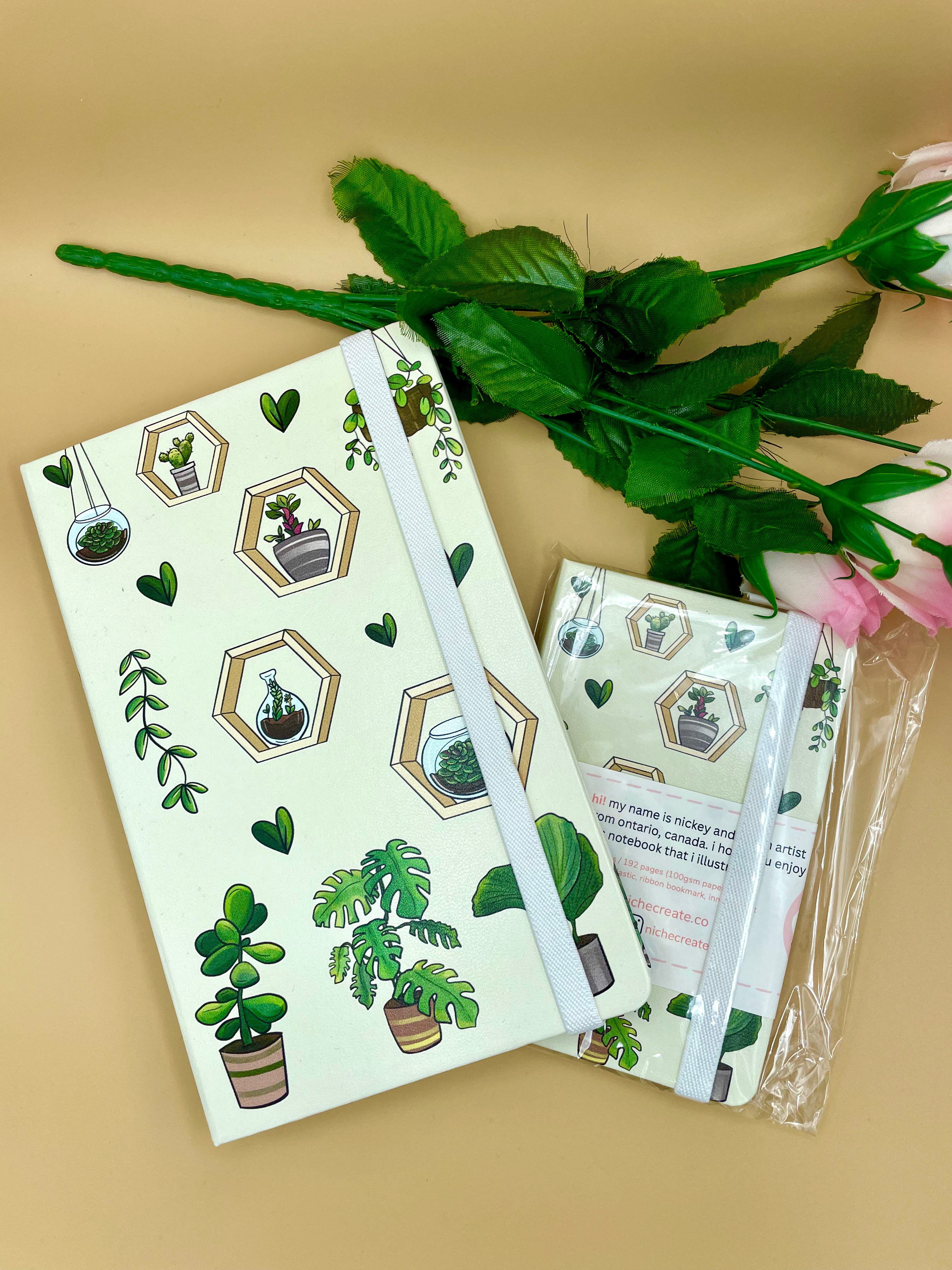 Plant Wall Notebooks | A5, A6 | Grid, Dotted Bullet Journal – Niche Create