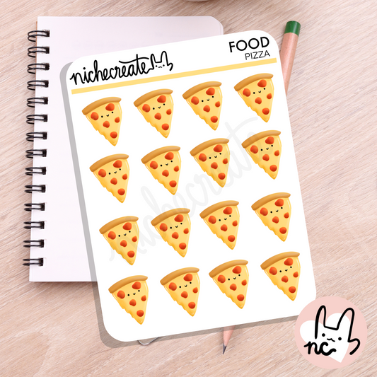 Happy Pizza Planner Sticker Sheet